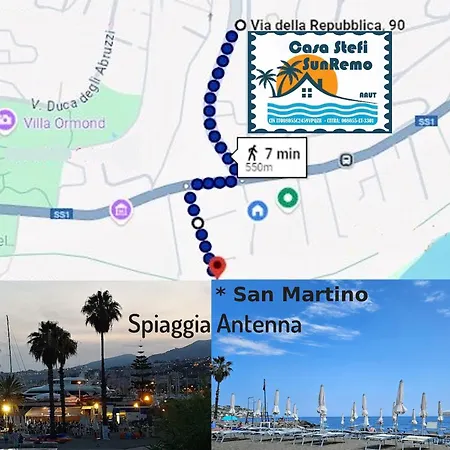 Casa Stefi Sunremo - Private Parking - 5 Min To The 아파트 *