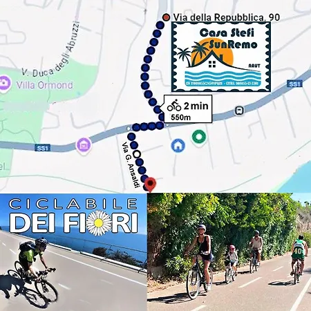 Casa Stefi Sunremo - Private Parking - 5 Min To The